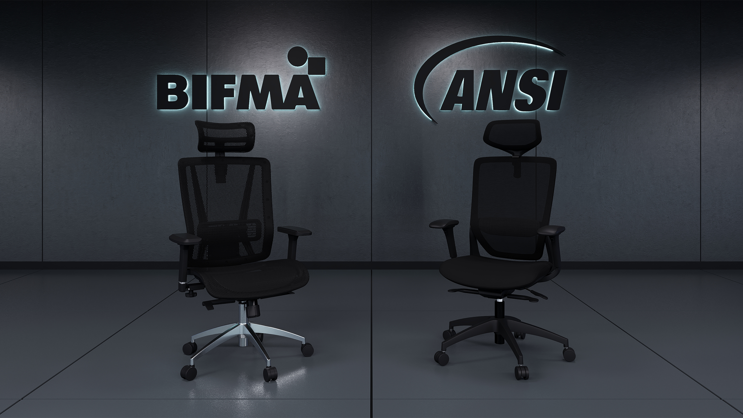 Sillas de oficina Nefi y Loop certificadas bajo estándares ANSI y BIFMA
